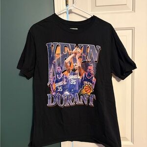 Black Fanatics Graphic T-Shirt with Basketball Kevin Durant NBA